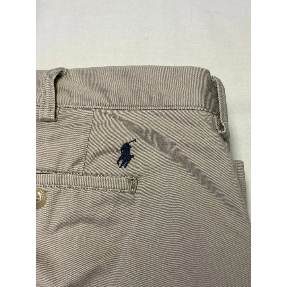 Lot of 2 Polo Ralph Lauren Classic Fit Mens Chinos Tan Khaki Cotton Pants‎ 42X27